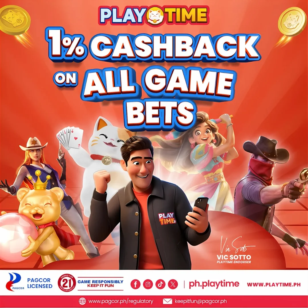 PlayTime 1% Cashback All Game Bets Promo - BetLab PH