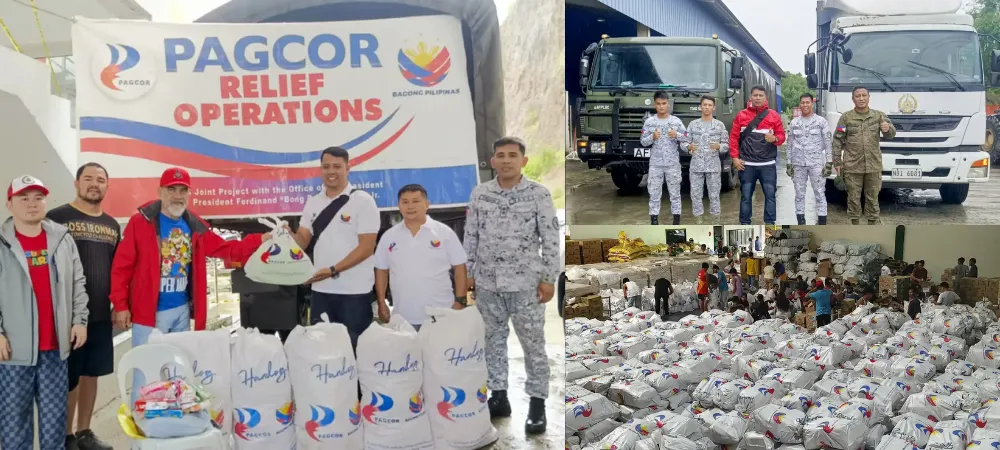 PAGCOR delivers aid to storm-hit families